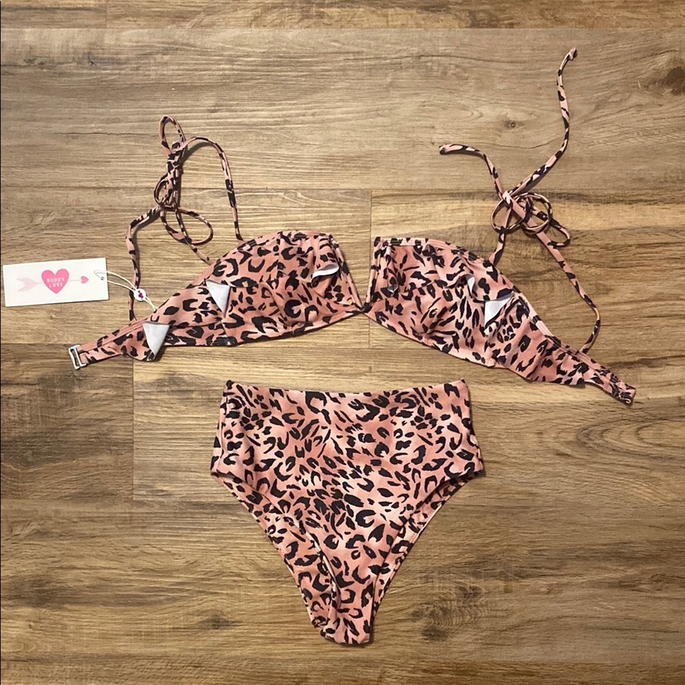 Buddy Love Cheetah Print Bikini